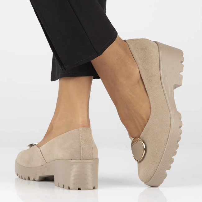 Leather shoes Filippo DP4569/23 BE beige