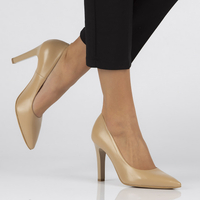 Leather Pumps Bioeco by Arka 6140-2170 beige