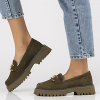 Leather shoes Filippo DP4916/23 KH khaki