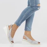 Leather sandals Filippo DS2150/21 SI silver