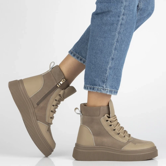 Leather ankle boots Filippo DBT7270/25 BE beige