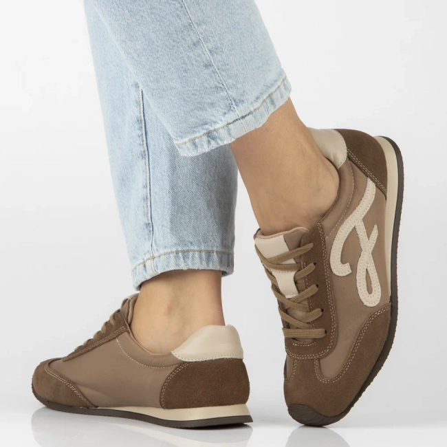 Skórzane sneakersy Filippo DP7967/26 BE beżowe