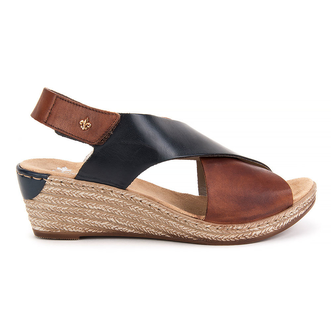 Sandały Rieker 62486-24 Brown Comb.