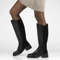 Leather boots Filippo DKZ7233/25 BK black