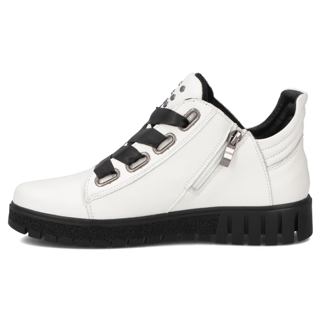 Leather ankle boots Filippo DBT3197/25 WH white