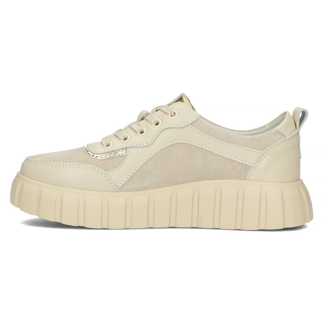 Leather sneakers Filippo DP4533/23 BE beige