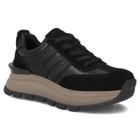 Leather sneakers Filippo DP7408/25 BK black