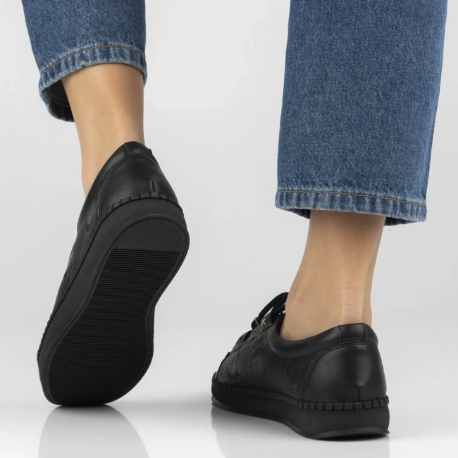 Leather shoes Filippo DP7665/26 BK black