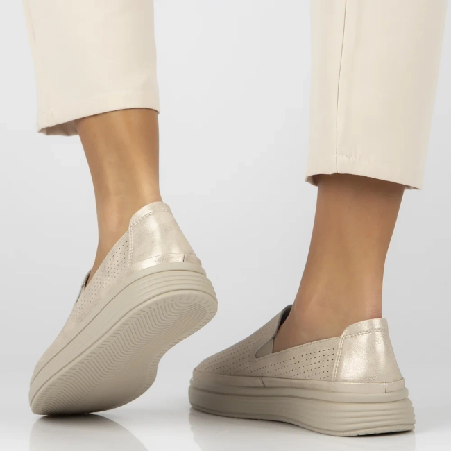 Leather shoes Filippo DP6752/25 GO gold