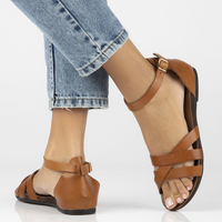 Leather sandals Filippo 40225 brown