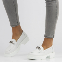 Leather shoes Filippo DP3221/22 WH white