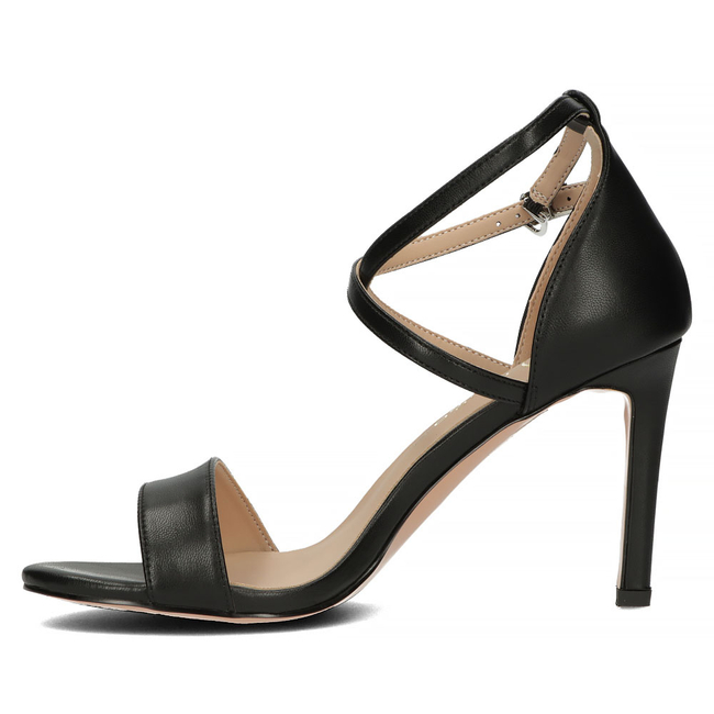 Leather sandals Filippo DS4649/23 BK black