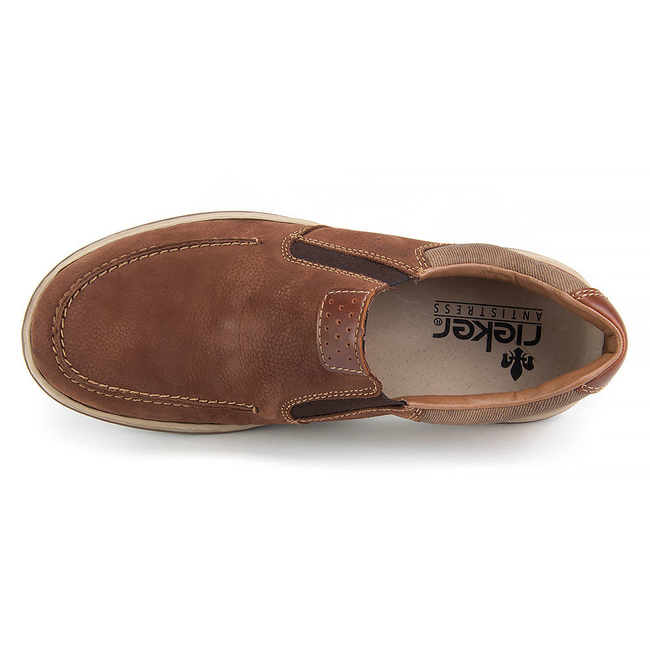 Półbuty Rieker 17360-21 Brown Extra Width Removable Insole