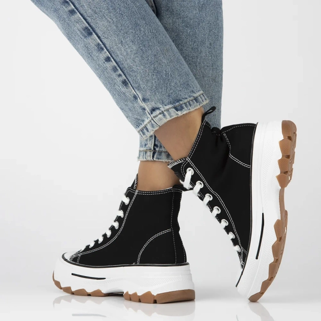 Trampki News 24SP26-6736 czarne