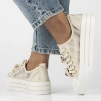 Sneakers beige up bold QY880-8 beige