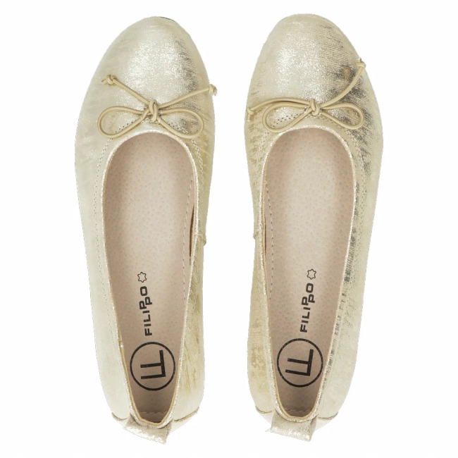 Leather shoes Filippo DP6249/24 GO gold