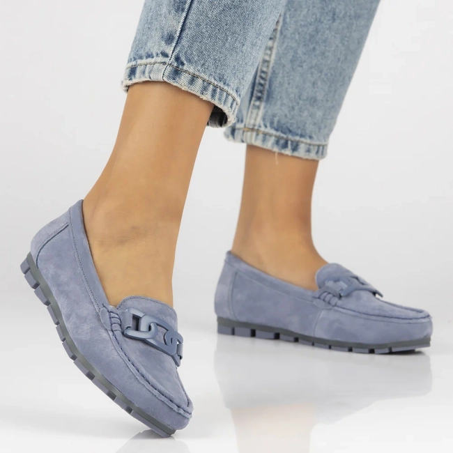 Leather loafers Filippo DP3630/24 BL blue