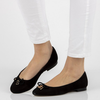 Suede ballerinas Alexio Giorgio 047 black