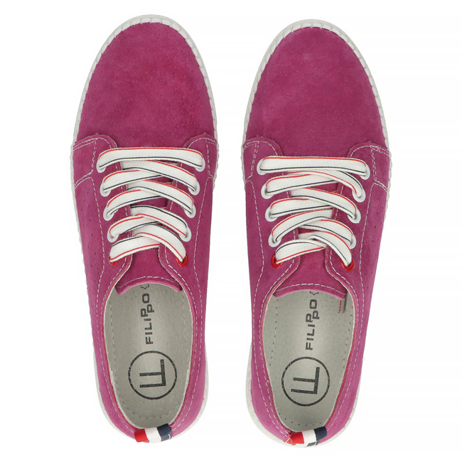 Leather shoes Filippo DP3507/22 FH fuchsia