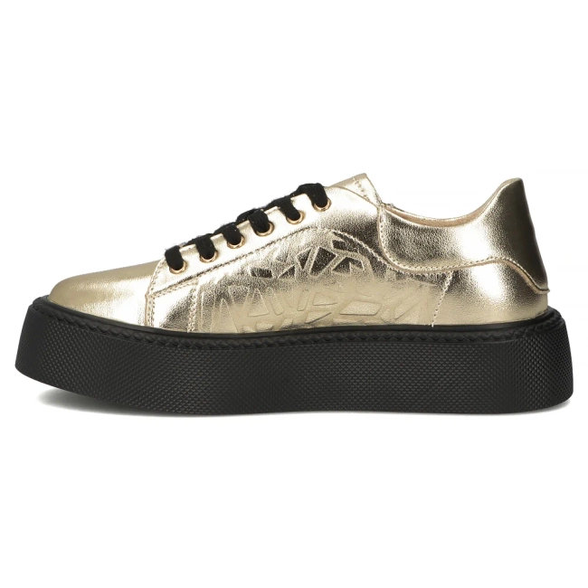 Leather sneakers Filippo DP6119/26 GO gold