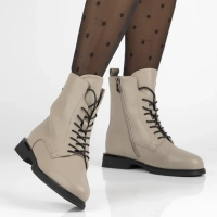 Leather ankle boots Filippo DBT7222/25 BE beige