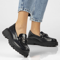 Leather shoes Filippo DP4196/22 BK black