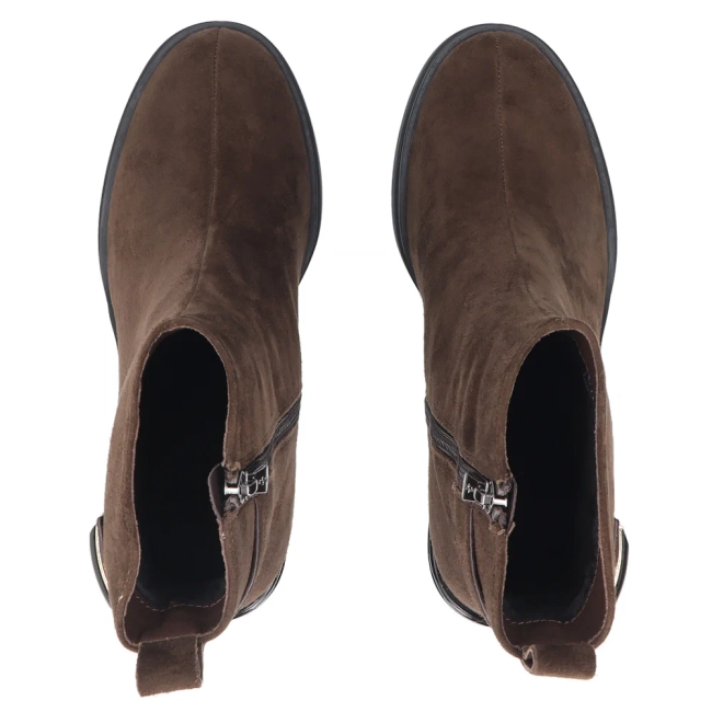 Leather ankle boots Filippo DBT8024/26 BR brown