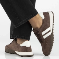 Skórzane sneakersy Filippo DP7534/26 D BR brązowe