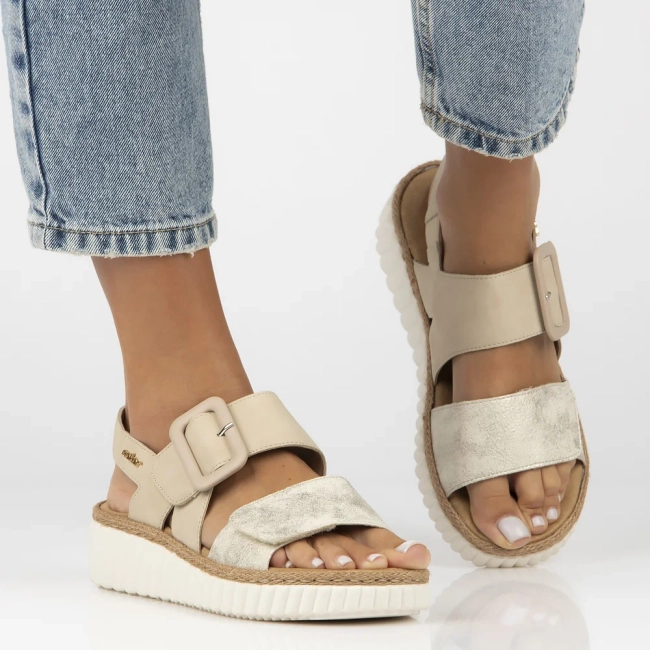 Sandals Rieker 69260-60 beige