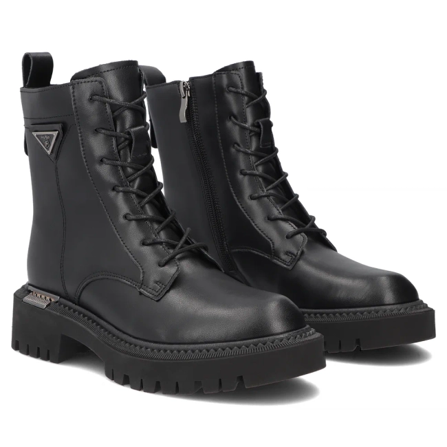 Skórzane botki Filippo DBT8063/26 BK czarne