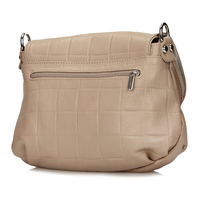 Handbag Toscanio Leather Messenger Bag C262 beige