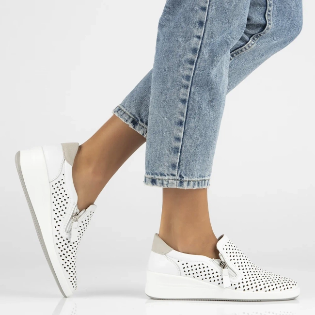 Leather shoes DP6210/24 WH white