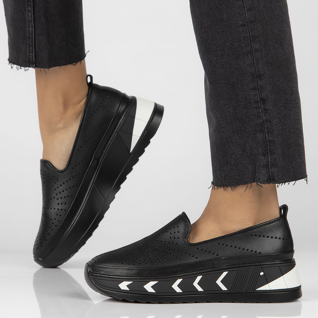 Leather shoes Filippo DP4302/22 BK black