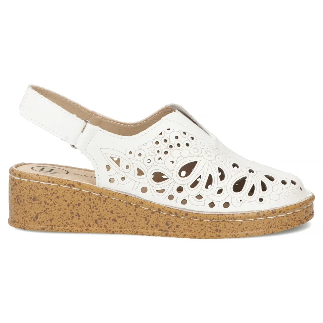 Leather sandals Filippo DS7643/26 WH white