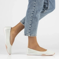 Leather shoes Filippo DP3681/24 WH white