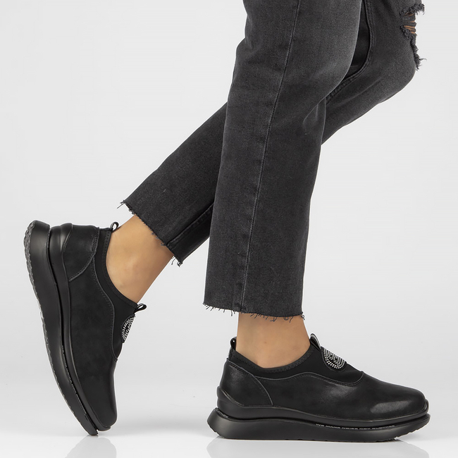 Leather shoes Filippo DP4174/22 BK black