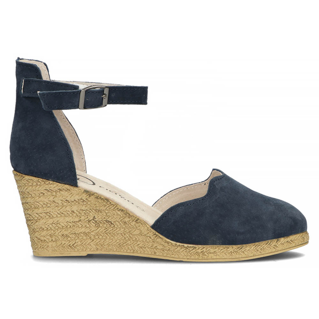 Leather sandals Filippo DS1394/22 NV navy blue