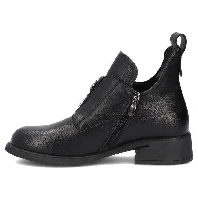 Skórzane botki Filippo DBT8037/26 BK czarne