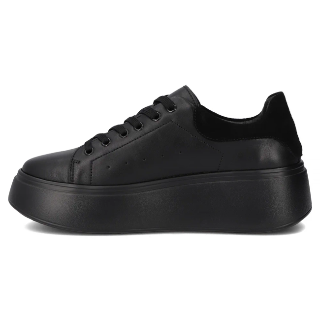 Leather sneakers Filippo DP6058/25 BK BK black