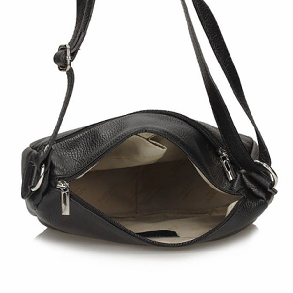 Handbag Toscanio Leather Messenger Bag A59 black