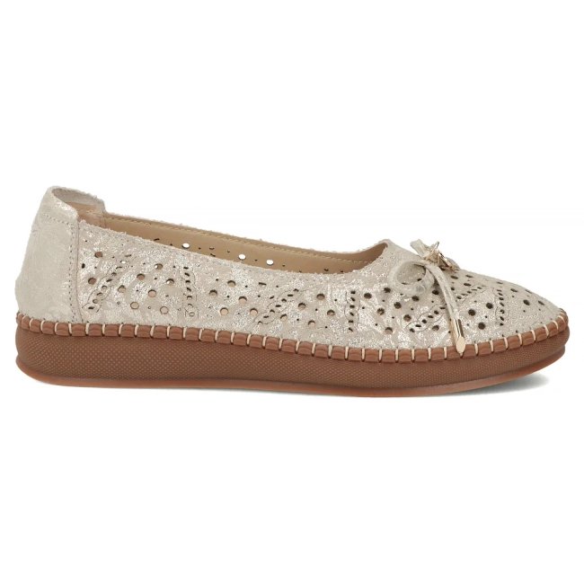 Leather shoes Filippo DP7664/26 GO gold