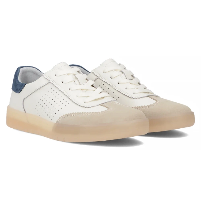 Leather sneakers Filippo DP6745/25 BE NV white beige