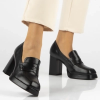 Leather shoes Filippo DP6172/24 BK black