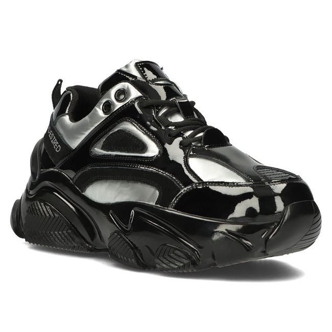 Skórzane Sneakersy Filippo BJ1848-SP srebrne