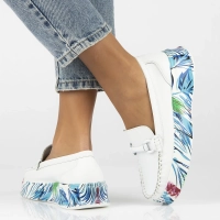 Leather shoes Filippo DP6703/25 WH white