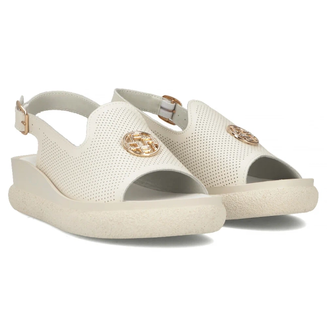 Leather sandals Filippo DS6716/25 BE beige