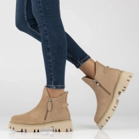 Leather ankle boots Filippo DBT4909/23 BE beige