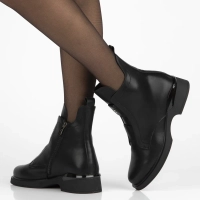 Leather ankle boots Filippo DBT7219/25 BK black