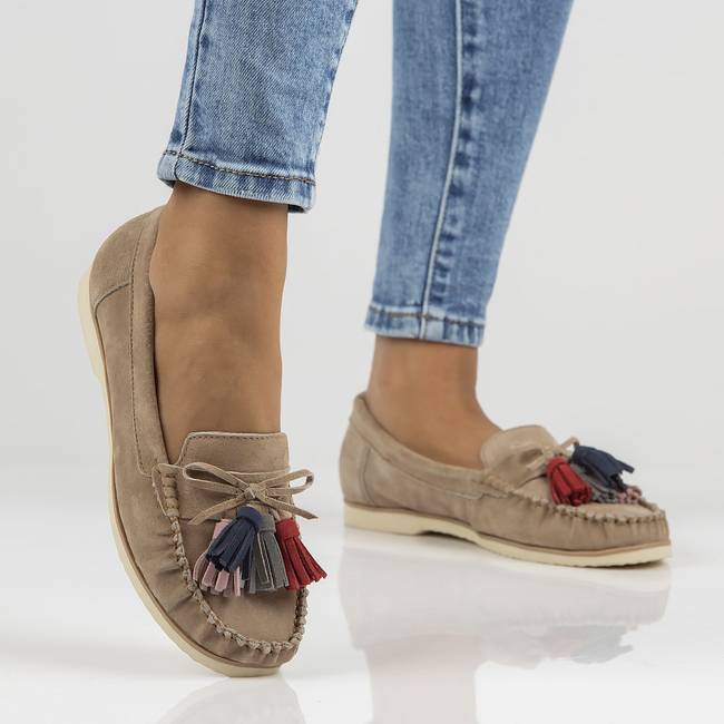 Leather loafers Filippo DP3512/22 BE beige