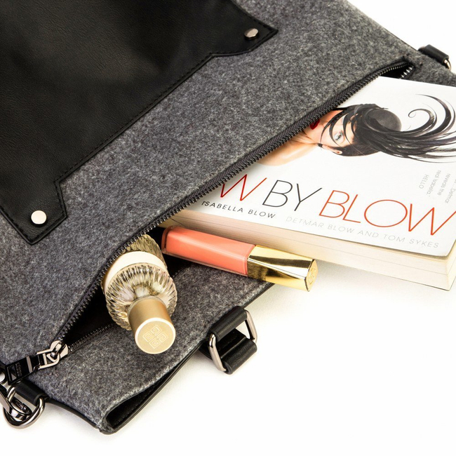 Handbag Keddo 398103/03-01 Grey Black